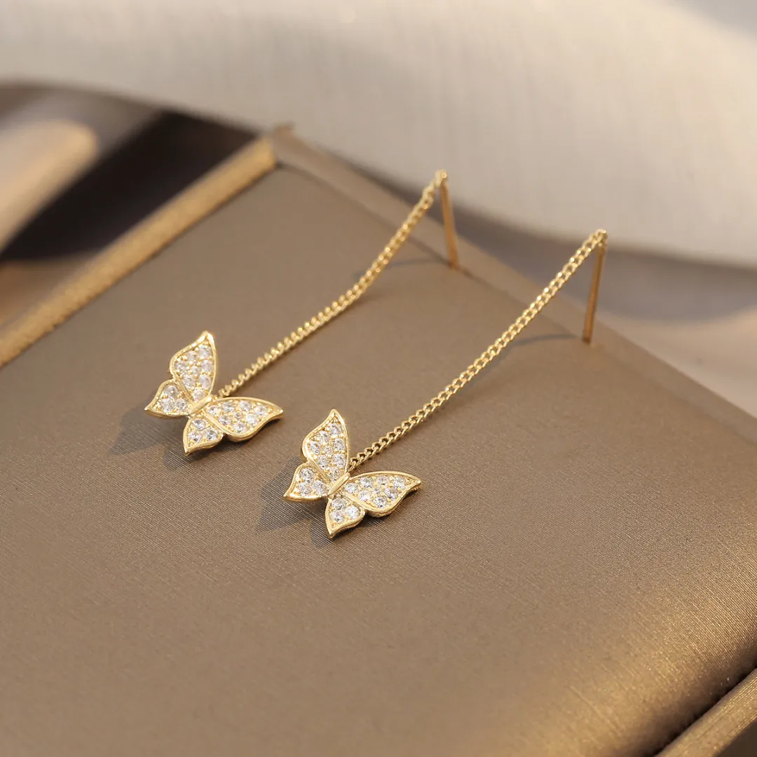 🎄Christmas Hot Sale✨Shiny Fantasy Butterfly Earrings
