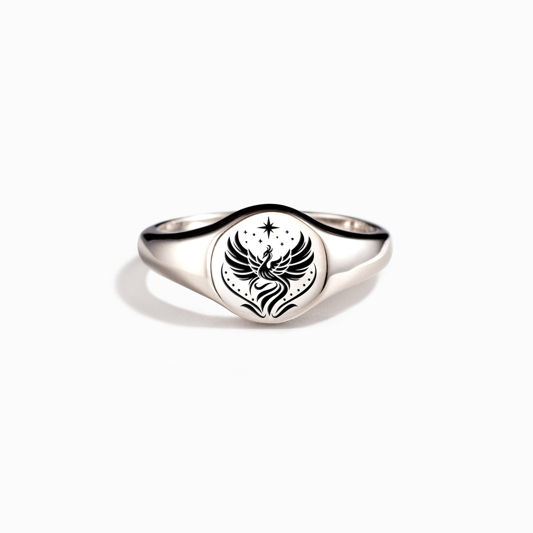 Tough As F♥ck Phoenix Signet Ring