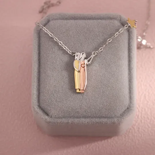 FOR FRIEND - THANK YOU FOR BEING MY UNBIOLOGICAL SISTER SISTER STAR PENDANT NECKLACE