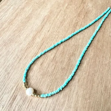 For Granddaughter - I am so proud of you freshwater pearl necklace