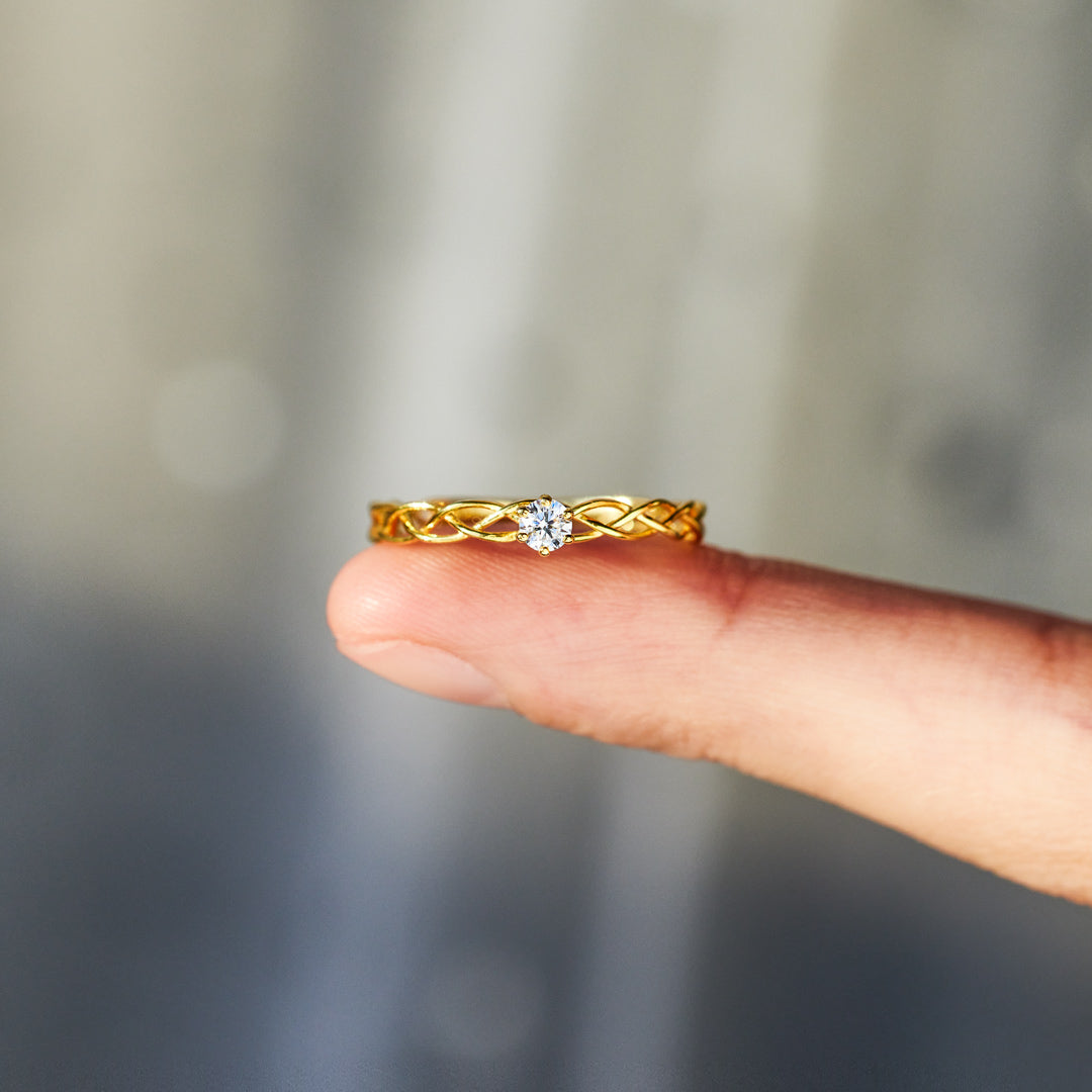 It's Okay Interweaved Ring