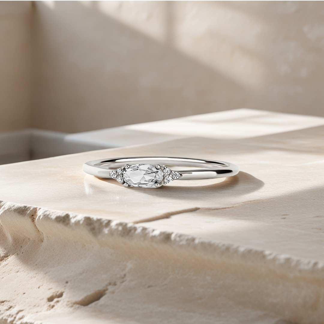 A self-reminder You are still enough-Diamond thin ring