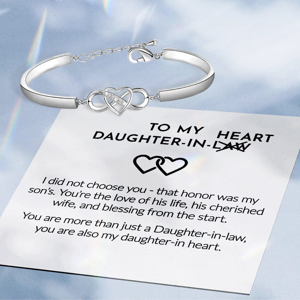To My Daughter-In-Law | You Are Also My Daughter-In-Heart | Infinity Heart Bracelet