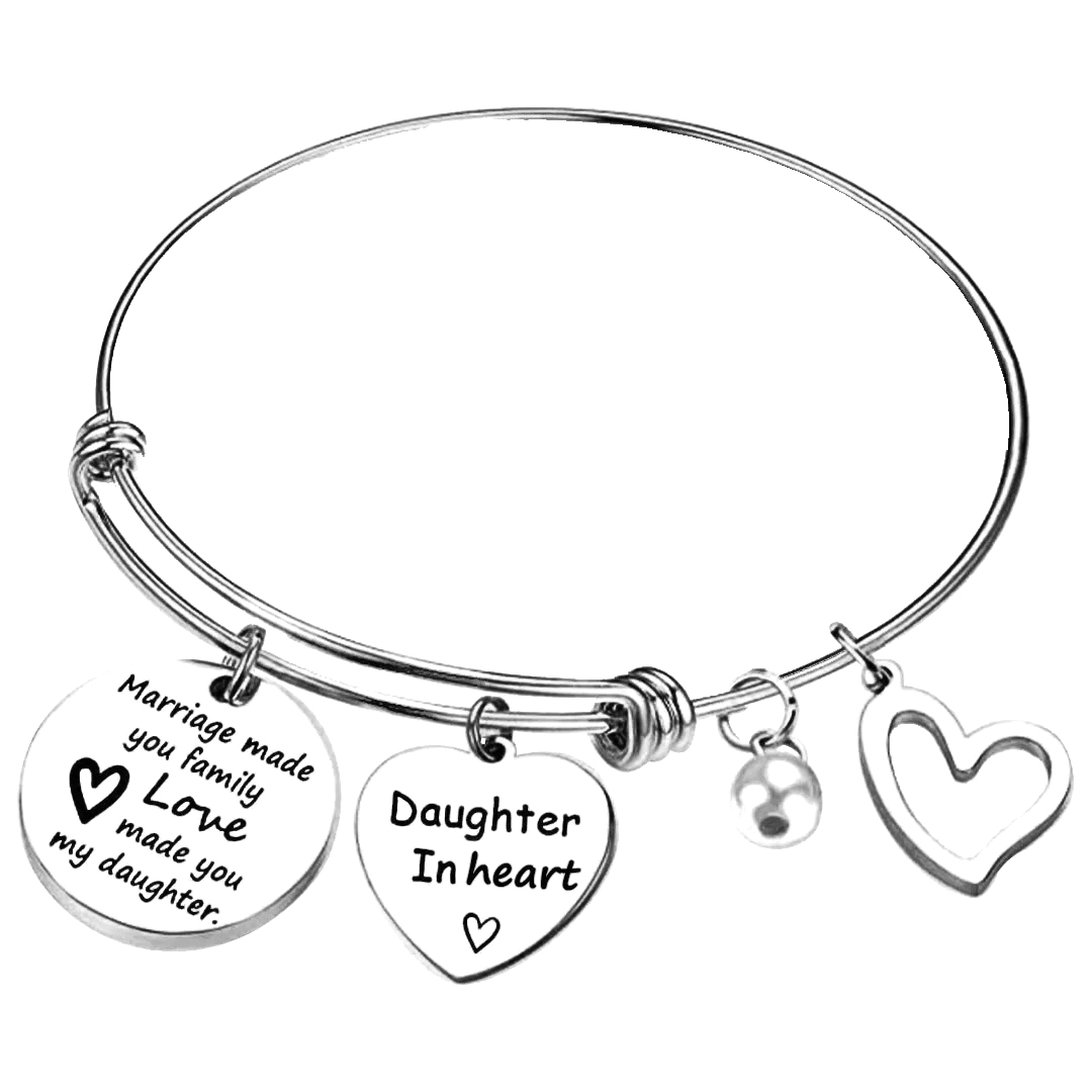 For Daughter-in-law - Marriage Made You Family Love Made You My Daughter Bangle Bracelet