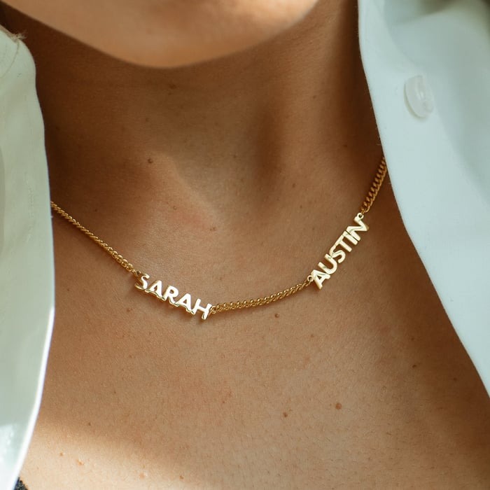 Minimalist Personalized Name Necklace
