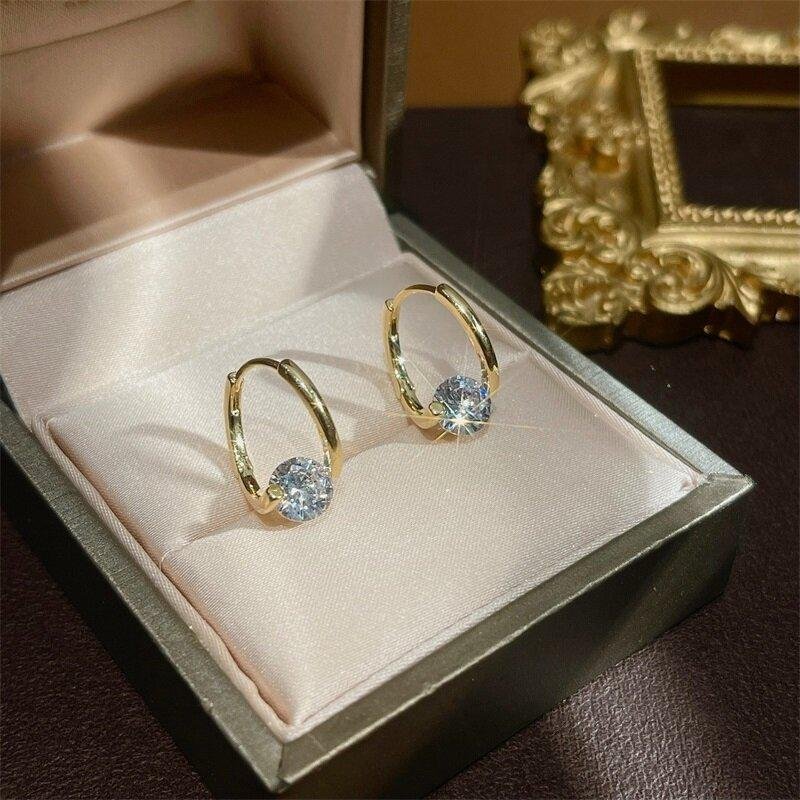 🎉New Year Hot Sale✨French Style Minimalist Zircon Earrings