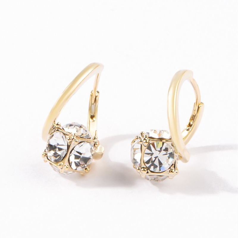 🎉New Year Hot Sale✨Minimalist Rotatable Zircon Earrings