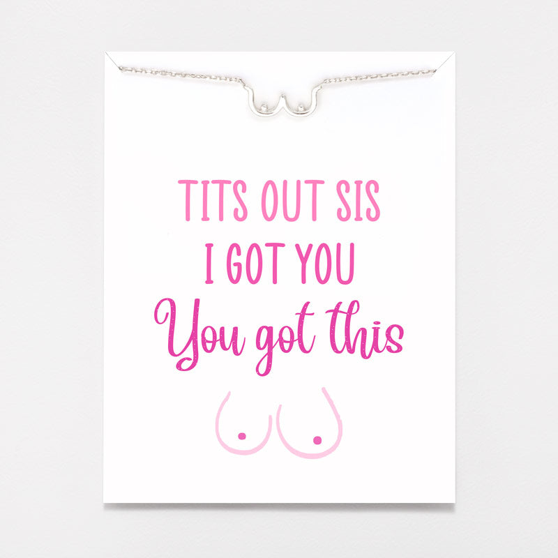 Tits Out Sis Boobie Necklace