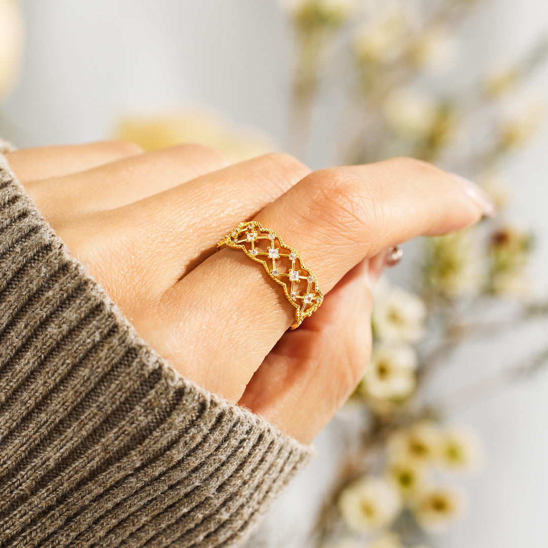 🎄Christmas Pre-sale🎁925 Sterling Silver Our Bond Is My Safety Net Weave Rings