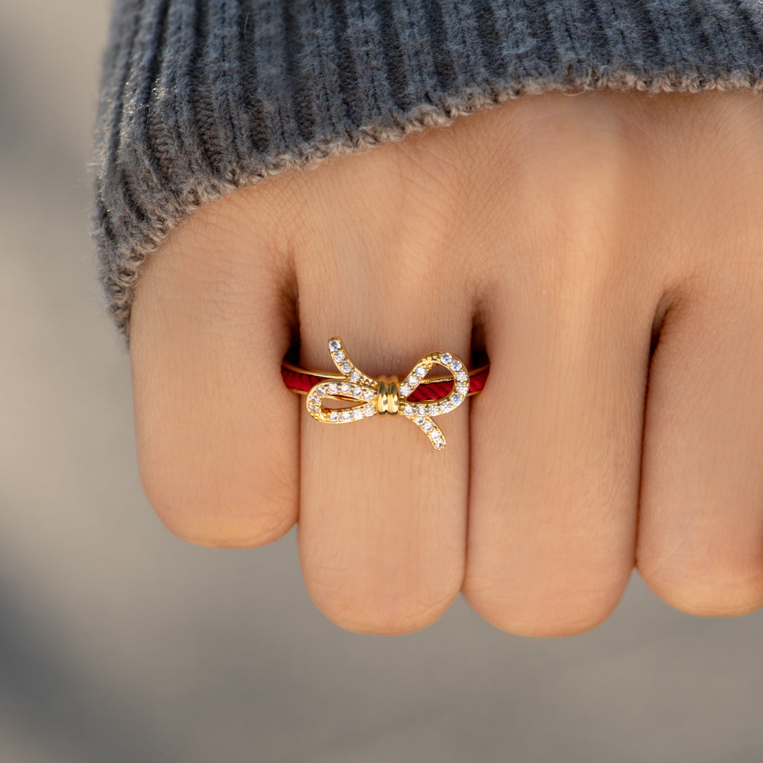 🎄Christmas Pre-sale🎁Mother Daughter Matching Red String of Fate Ring