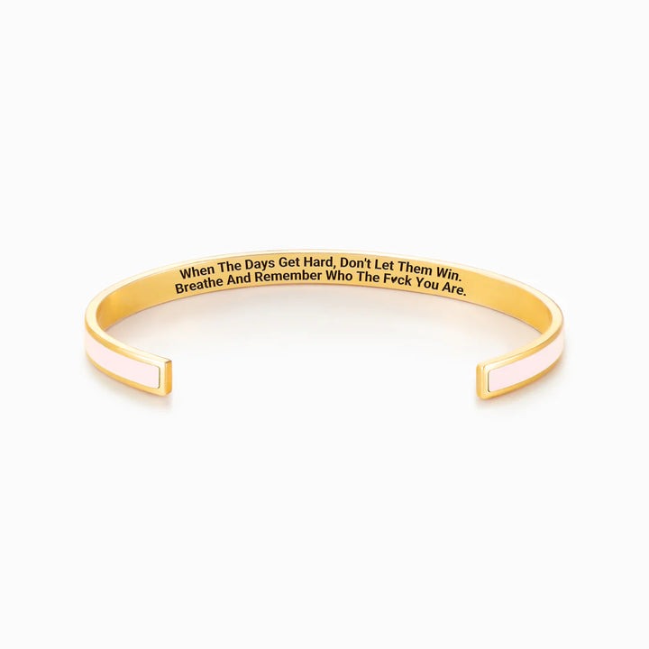 🎄CHRISTMAS PRE-SALE🎁DON'T LET THE HARD DAYS WIN COLOR BANGLE