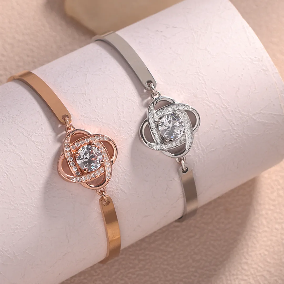 FOR FRIEND - I LOVE YOU DIAMOND KNOT BRACELET