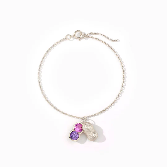 Peanuts In A Pod Birthstone Peanut Bracelet