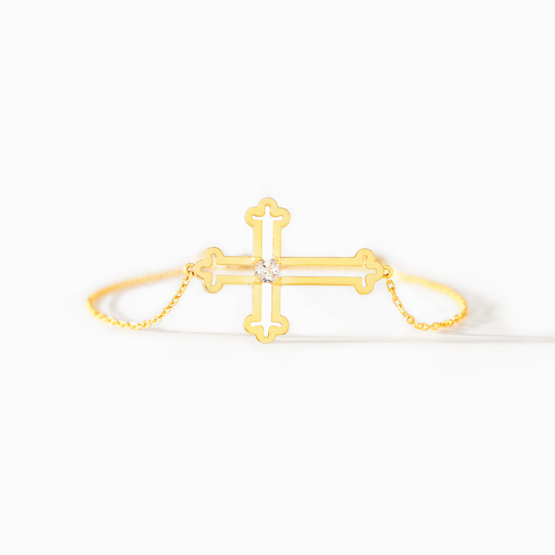 🎄Christmas Pre-sale🎁My Small Circle Of Female Friends Hollow Out Cross Bracelet