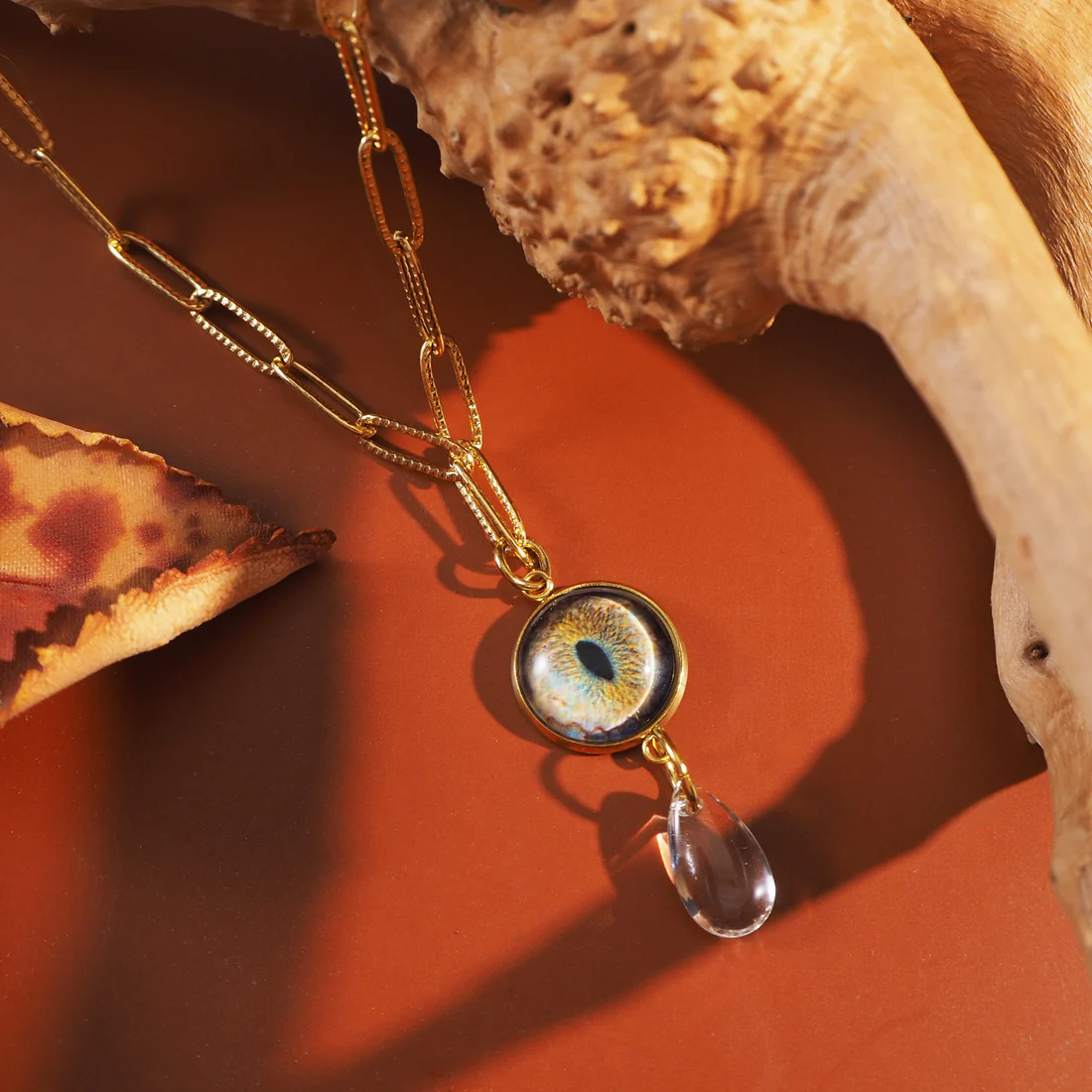 Custom Pet Eye Necklace