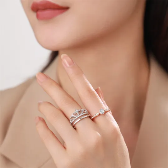 For Granddaughter - Straighten Your Crown 2-in-1 Crown Ring