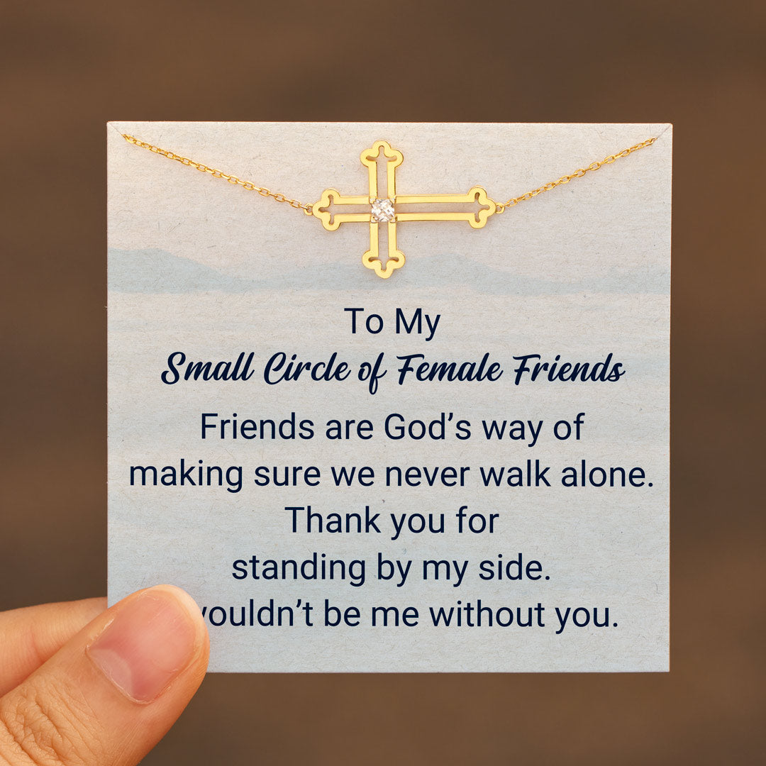 🎄Christmas Pre-sale🎁My Small Circle Of Female Friends Hollow Out Cross Bracelet