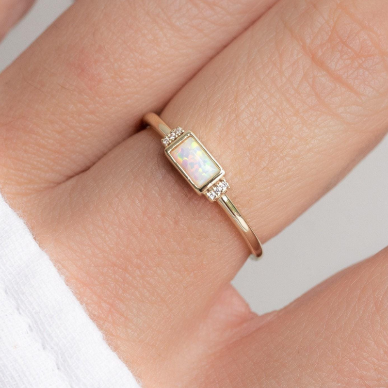 2026 Begin Again Opal Baguette Ring