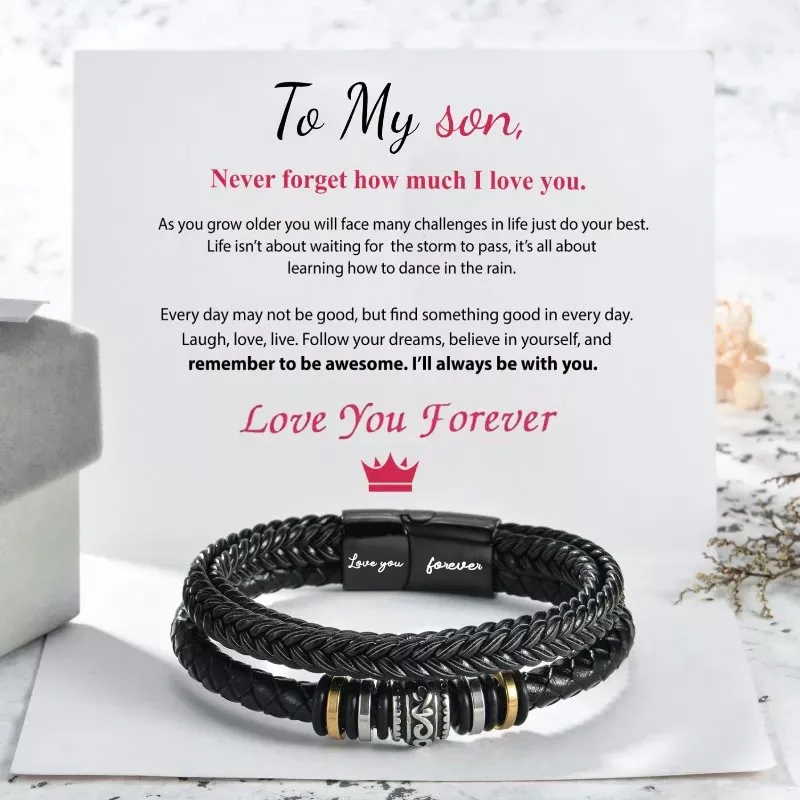 🎄CHRISTMAS HOT SALE✨TO MY SON I WILL ALWAYS BE WITH YOU BRACELET