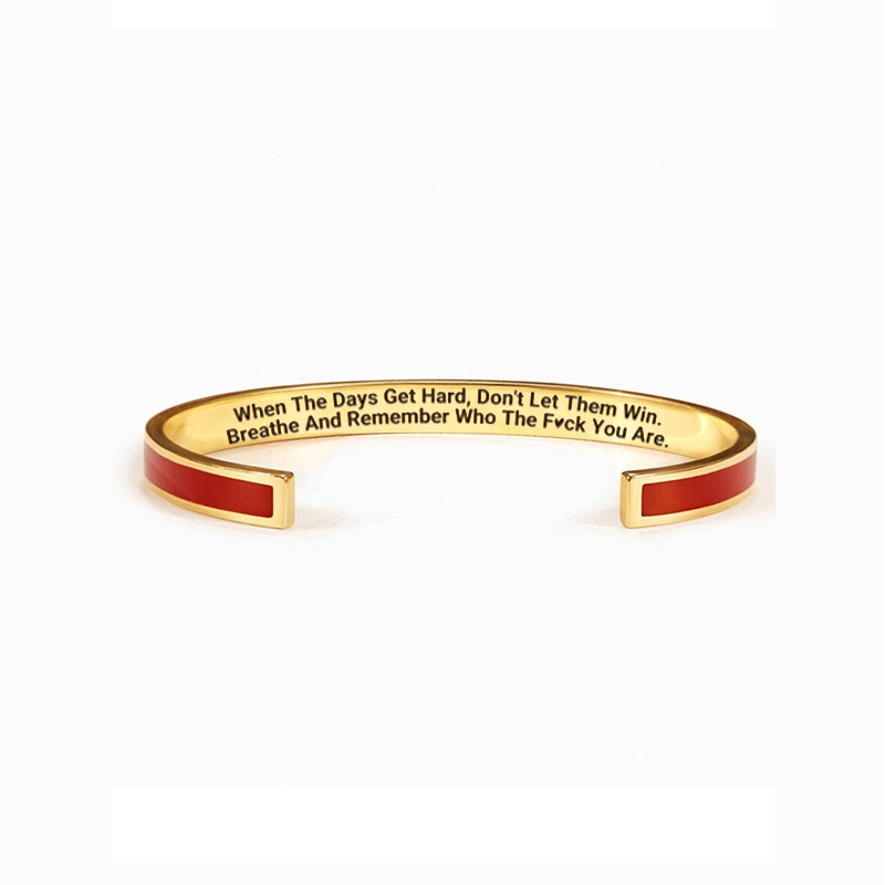 🎄CHRISTMAS PRE-SALE🎁DON'T LET THE HARD DAYS WIN COLOR BANGLE