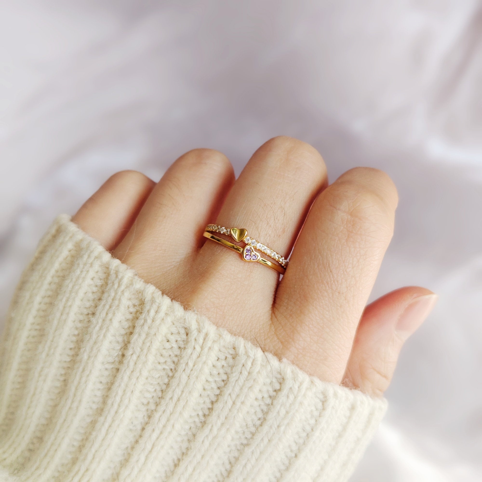 [Copy]The Love Between Mother And Daughter Is Forever S925 Ring
