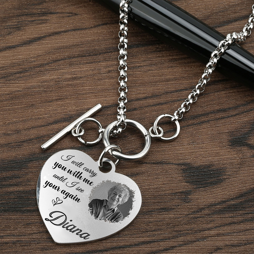 For Love - Photo Name Custom Love Chain Bracelet