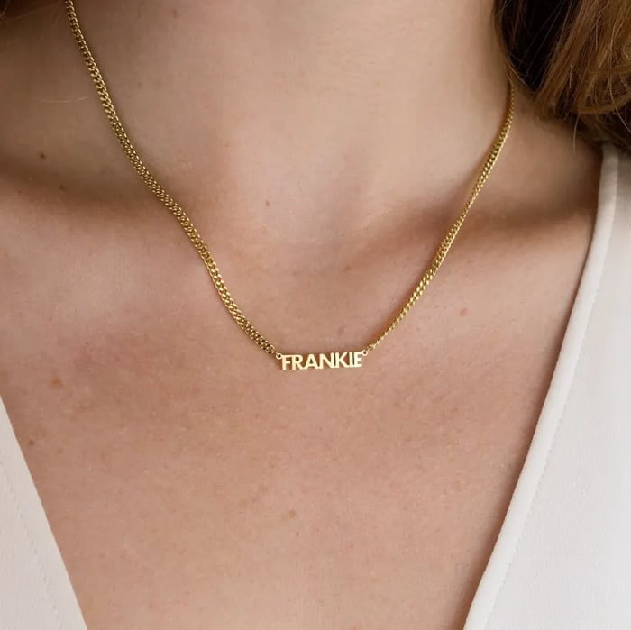 Minimalist Personalized Name Necklace