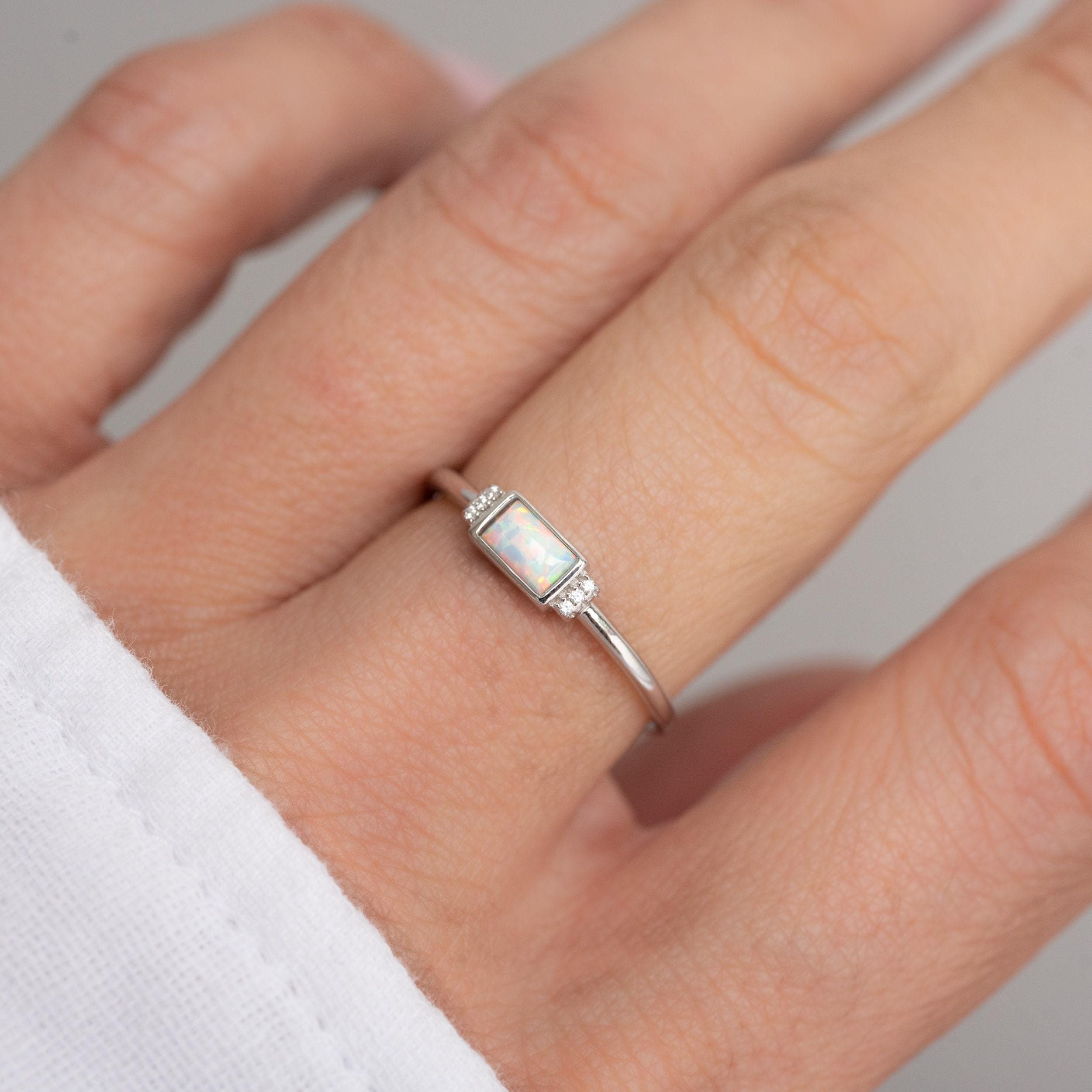 2026 Begin Again Opal Baguette Ring