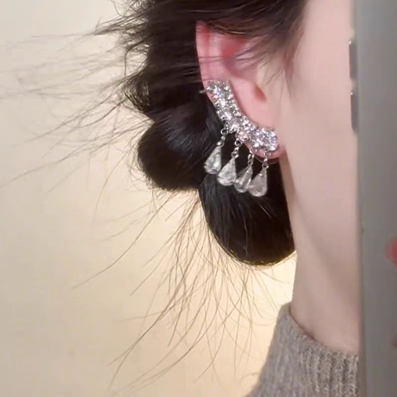 🌸French Drop Crystal Tassel Earrings