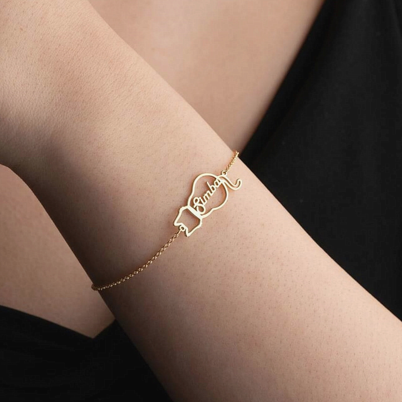 🐾 Personalised Cat Name Bracelet