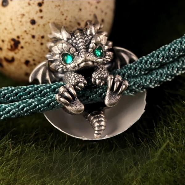 Cute Silver Dragon Bracelet