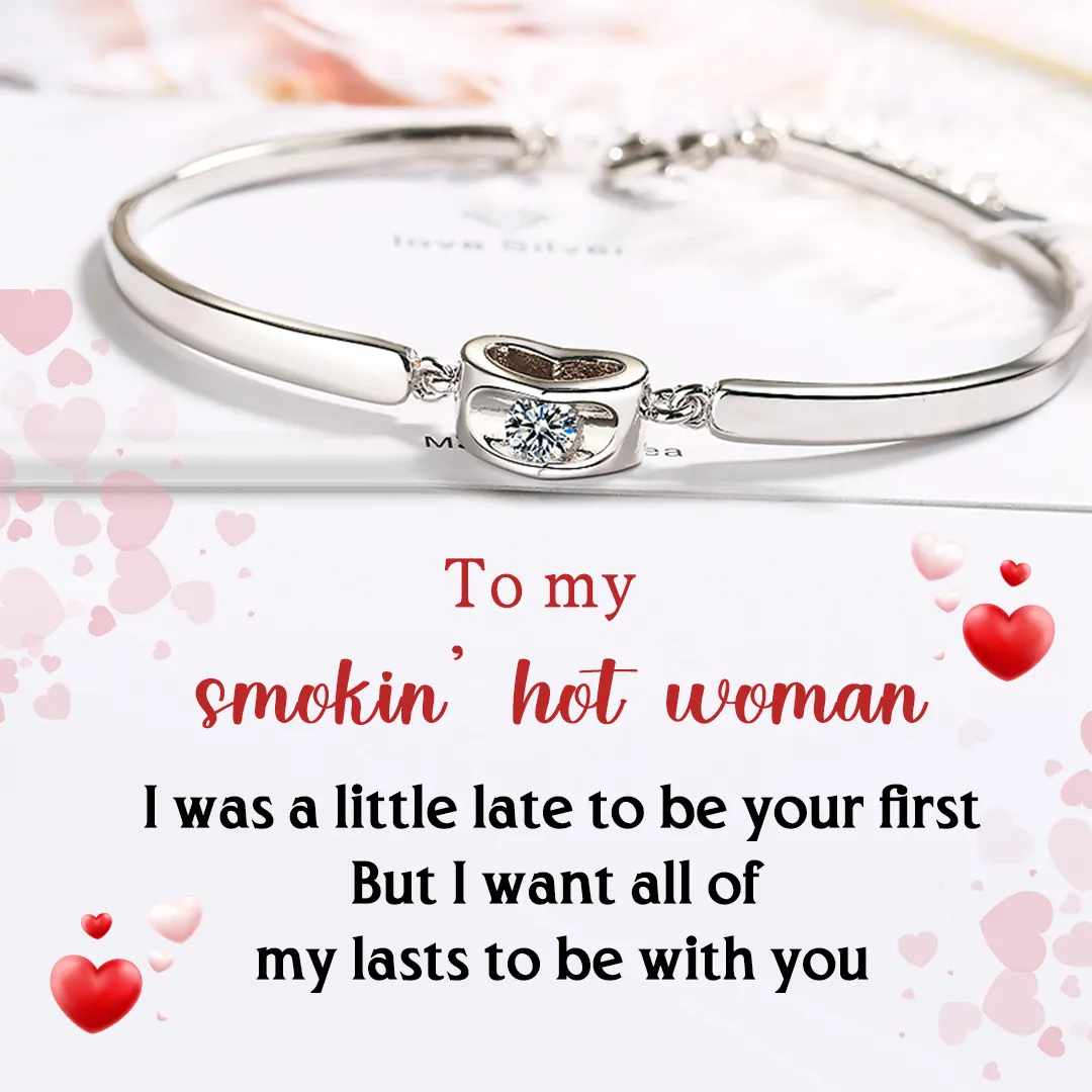 For Love - I Want All Of My Lasts To Be With You Heart Bracelet