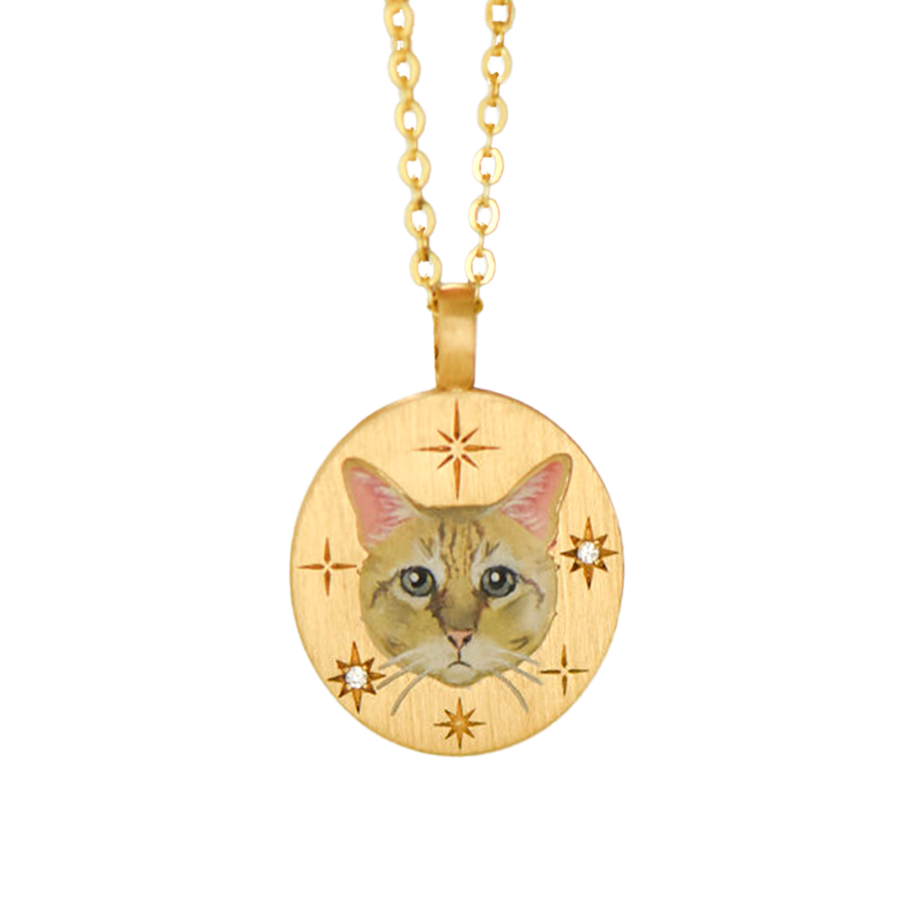 Custom Pet Engraved Photo Necklace