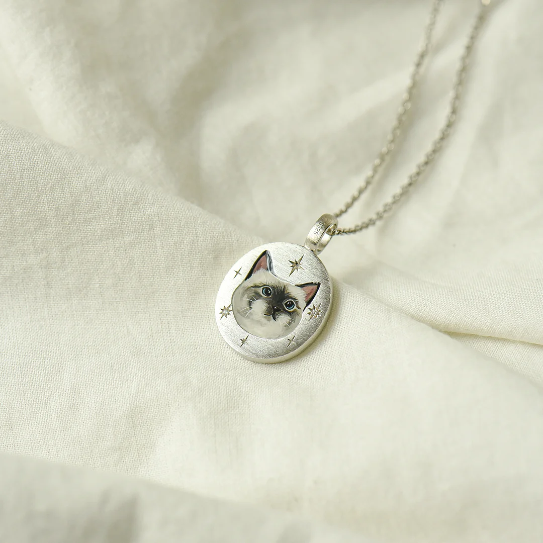 Custom Pet Engraved Photo Necklace