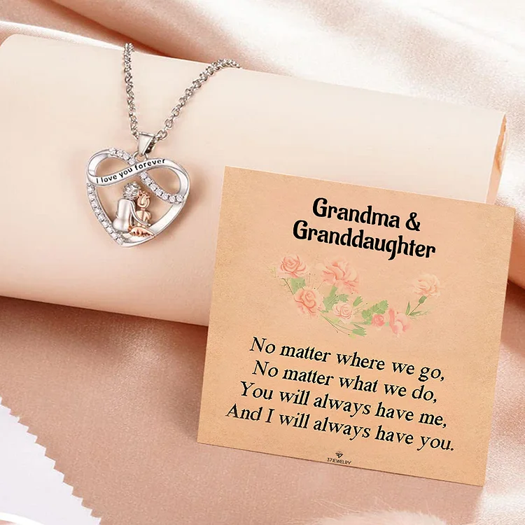 For Granddaughter - I Will Always Be By Your Side Necklace