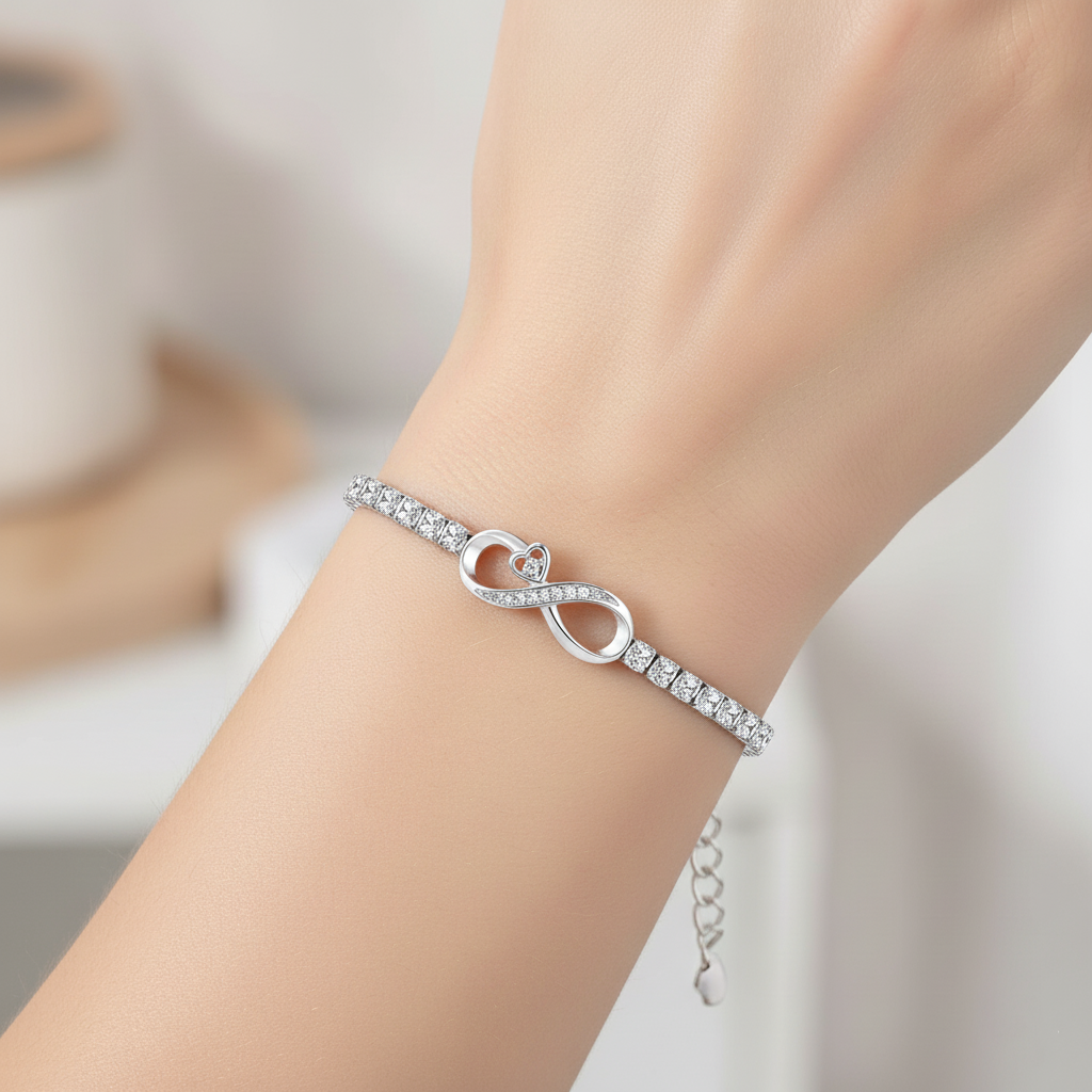 To My Daughter- Keep Me In Your Heart Infinity Bracelet