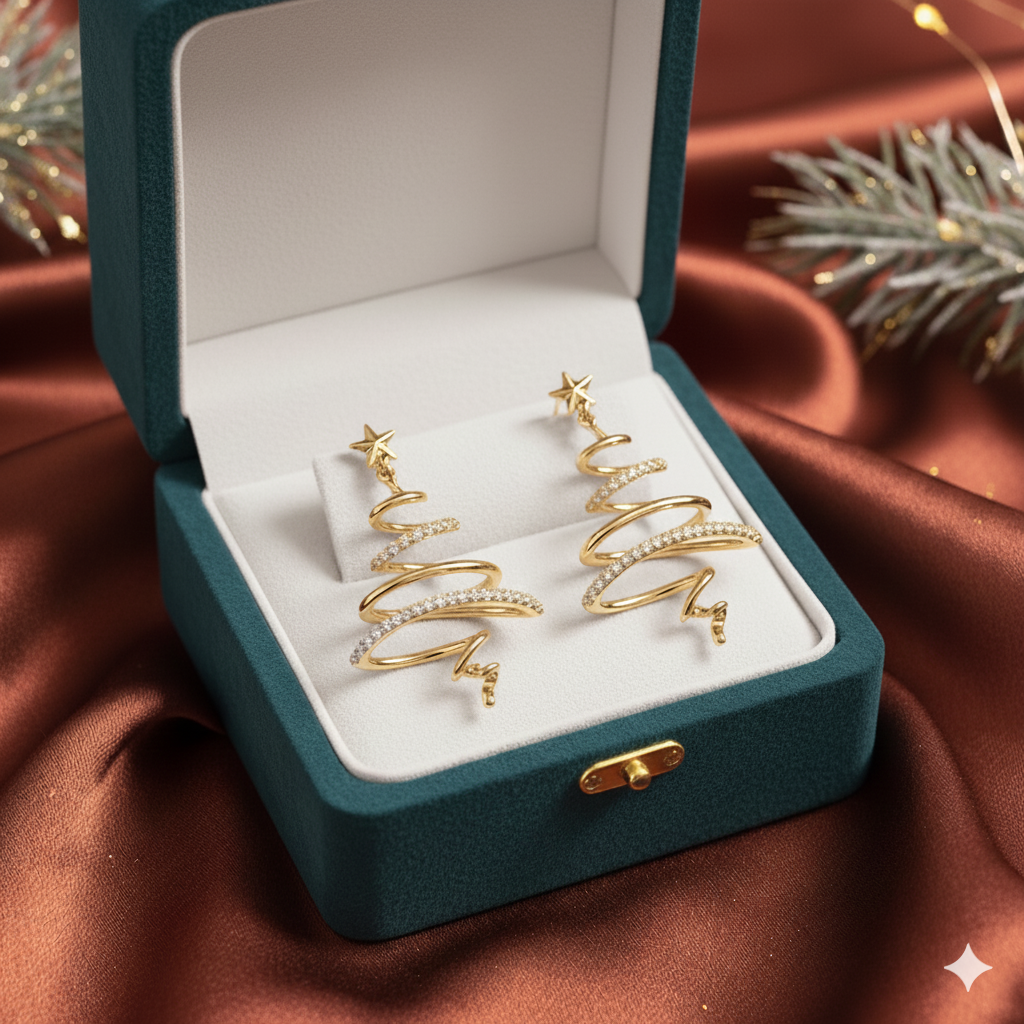 🎄Hot Sale✨Christmas Tree Earrings