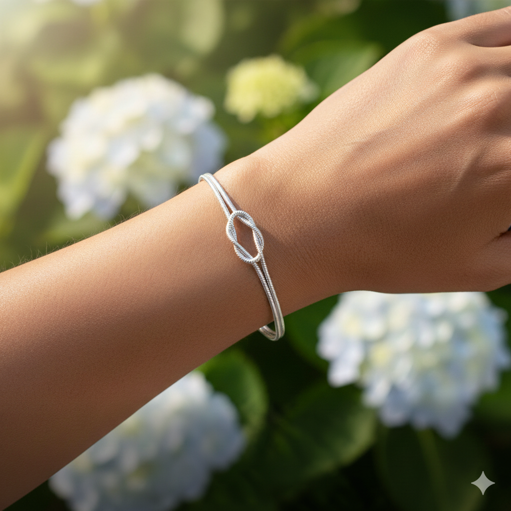 For Daughter -We Are Forever Linked Together Infinity Knot Bracelet