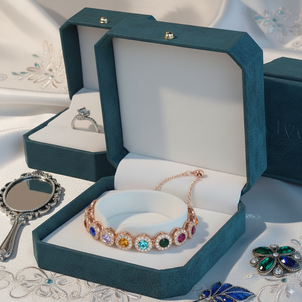 Celestial Bloom Birthstone Bracelet