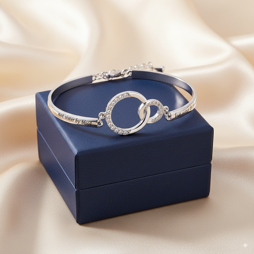 For Friend - Not Sisters By Blood But Sisters By Heart Bracelet 
