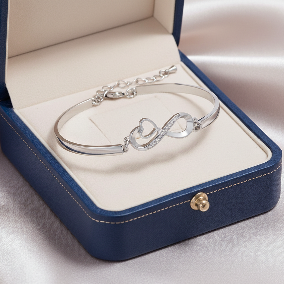 To My Granddaughter- Keep Me In Your Heart Infinity Bracelet