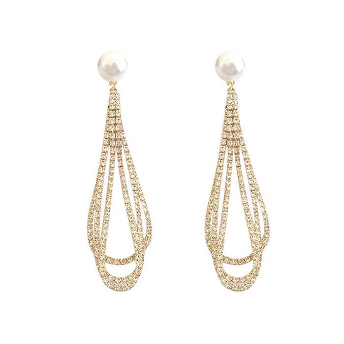 🔥 Black Friday Limited Time Discount✨Preal Drop Chain Earrings