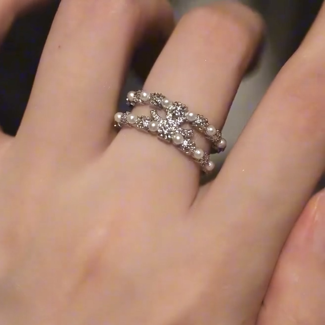 For Love - Fantasy Diamond Pearl Ring