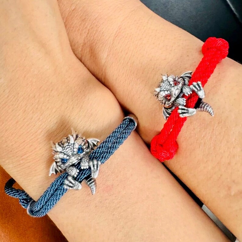 Cute Silver Dragon Bracelet