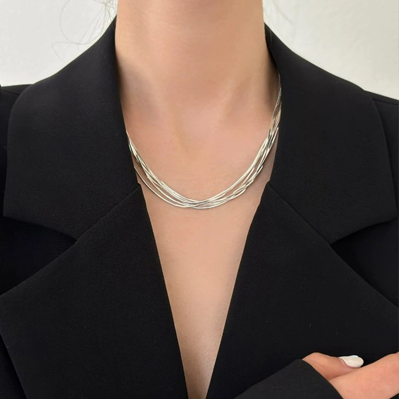 🎉New Year Hot Sale✨Galaxy Sparkle Multi-layered Metal Necklace