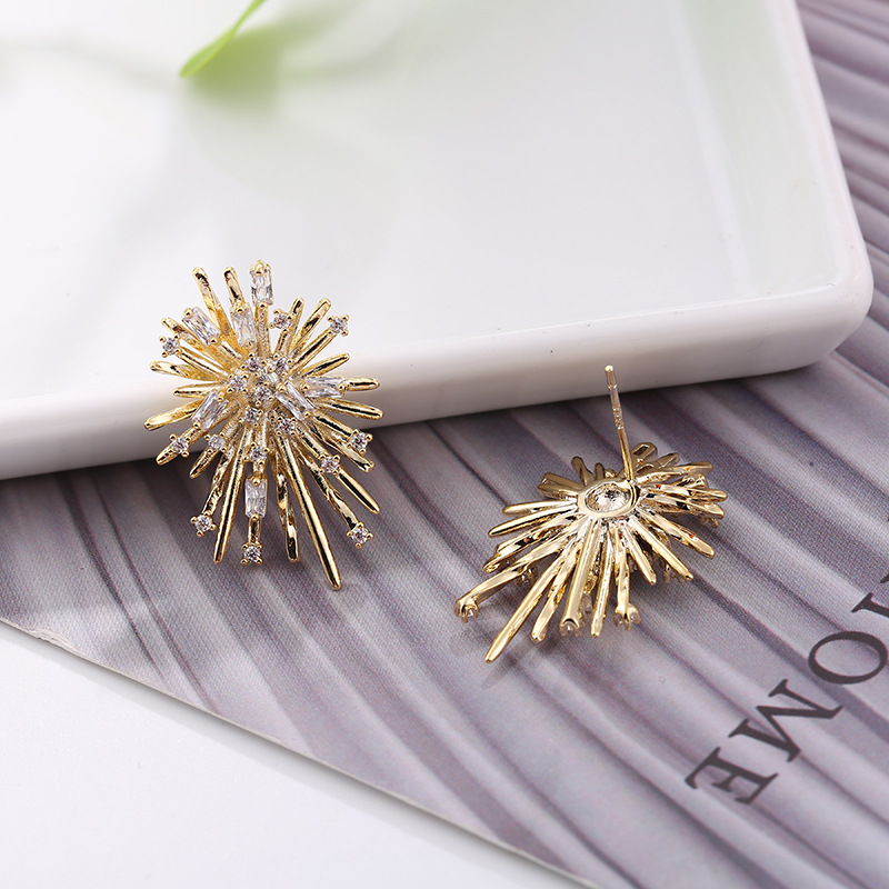 🎉New Year Hot Sale✨Zircon Romantic Fireworks Earrings
