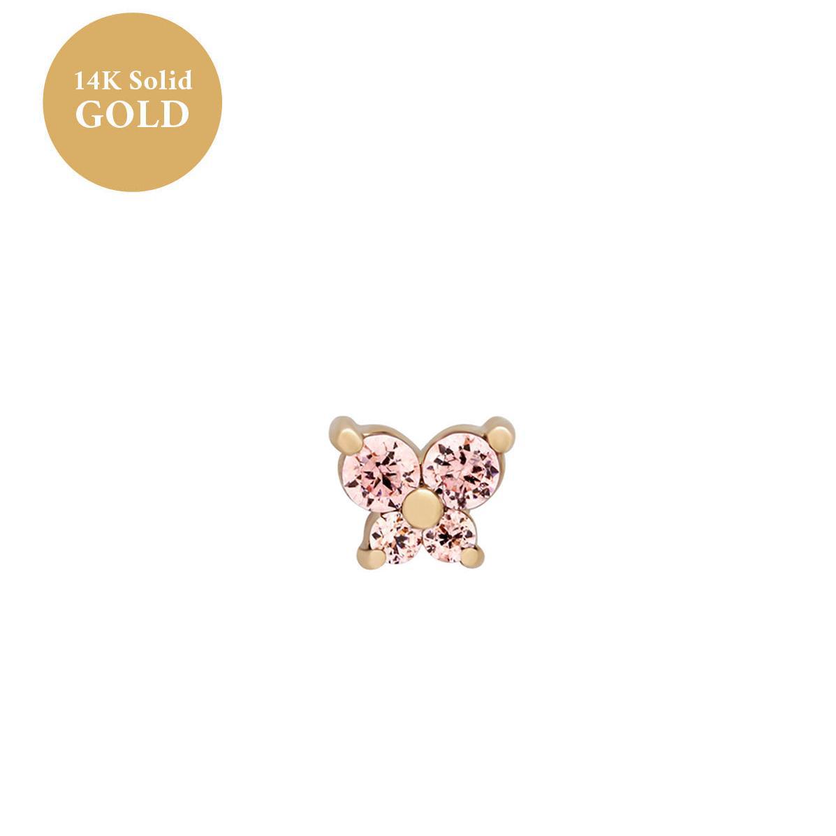 For Love - Butterfly Birthstone Stud Earrings