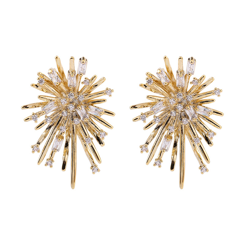 🎉New Year Hot Sale✨Zircon Romantic Fireworks Earrings