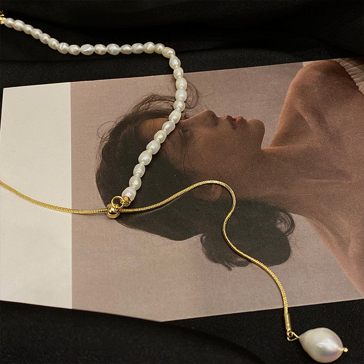 🎉New Year Hot Sale✨Adjustable Baroque Pearl Necklace
