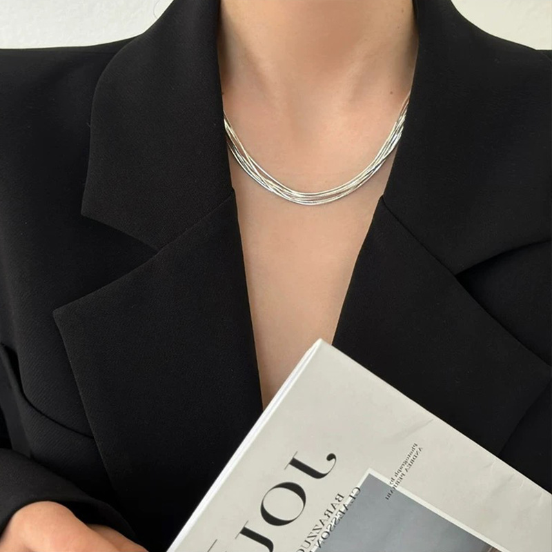 🎉New Year Hot Sale✨Galaxy Sparkle Multi-layered Metal Necklace